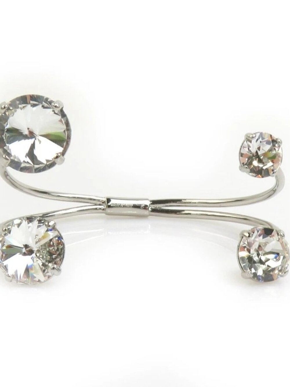 BURBERRY Bangle Bracelet Silver Metal